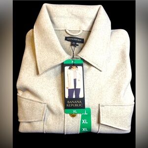 Women's Banana Republic -  Tan Jacket - Button Up - 4 Pockets - Size- XL